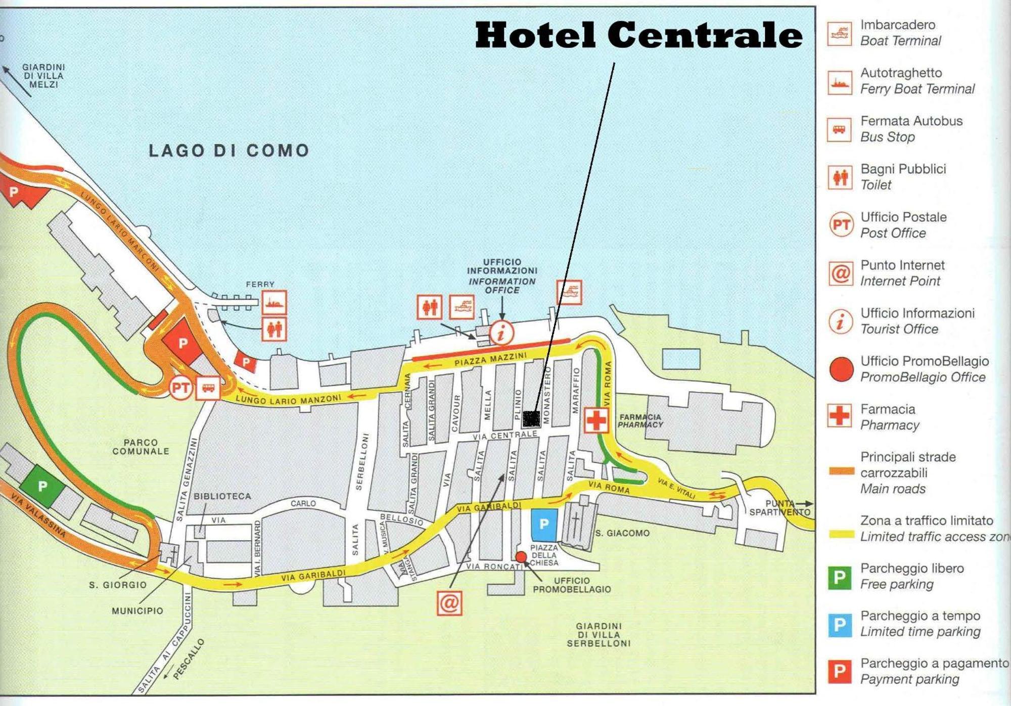 Hotel Centrale 벨라지오 외부 사진